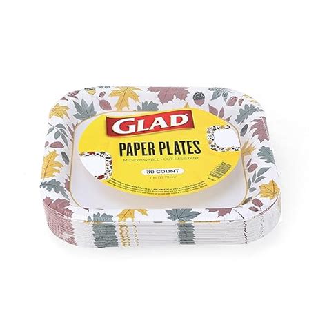 Snapklik Glad Everyday Square Disposable Paper Plates