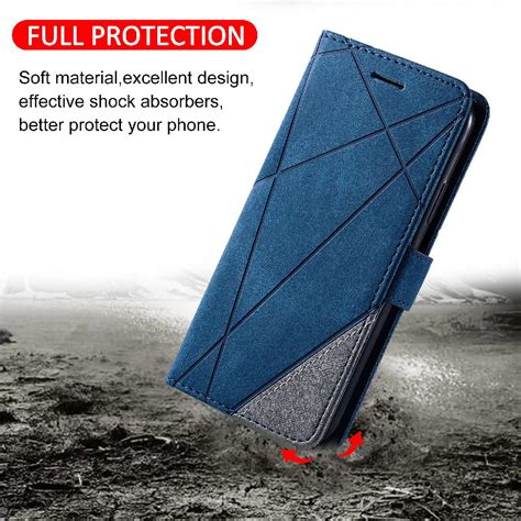 Case For Motorola Moto G9 Plus Card Holder Kickstand Magnetic Shockproof Pu Leather Wallet Flip