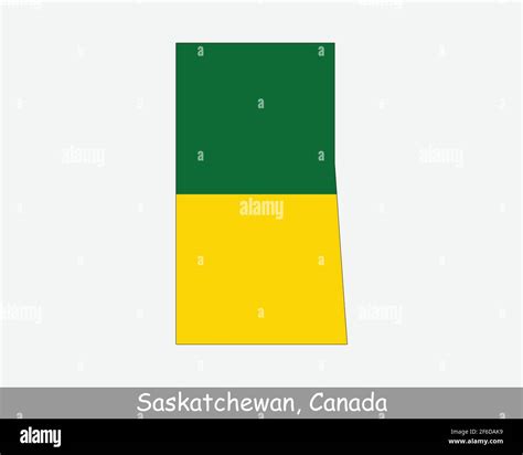 Saskatchewan Map Flag Map Of Sk Canada With Flag Isolated On A White