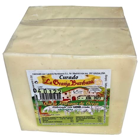 Queso Curado La Granja Burebana Kg Tienda Gourmet Delicatessen