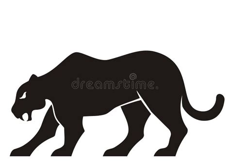 Panther Silhouette Stock Vector Illustration Of Danger 6445844