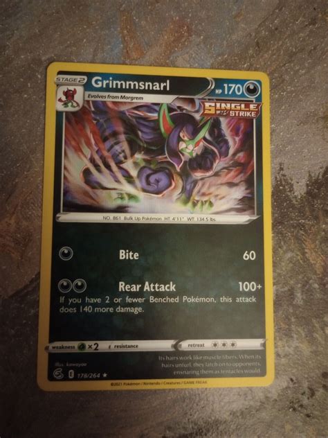 Pok Mon Tcg Grimmsnarl Fusion Strike Holo Holo Rare For Sale