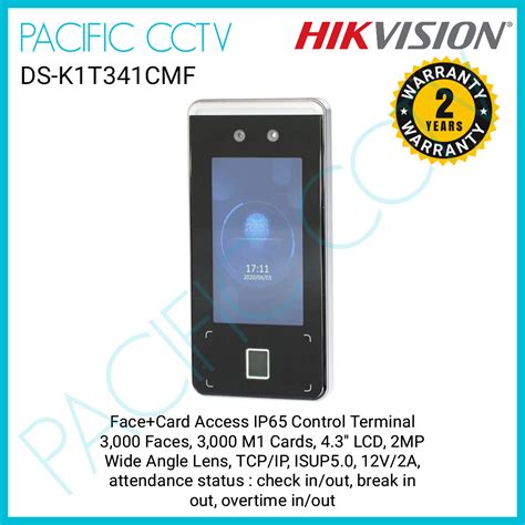 Ds K T Cmf Hikvision Face Card Access Ip Control Terminal