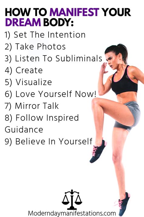 Hot Tips To Manifest Your Dream Body Modern Day Manifestations