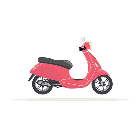 Conception De Voyage Moto Scooter Vecteur Illustration De Véhicule De