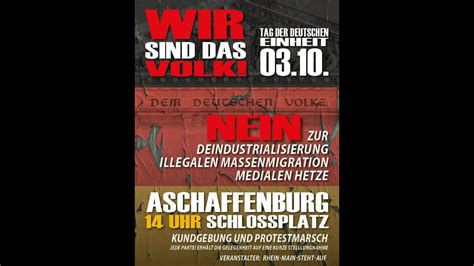 Aschaffenburg steht auf 03.10.23 - YouTube