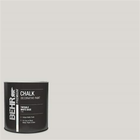 Behr 1 Qt N360 1 Seagull Gray Interior Chalk Finish Paint 710004