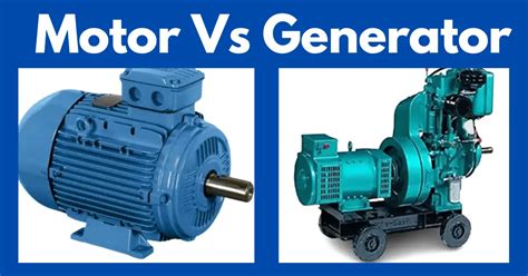 Difference Between Motor And Generator