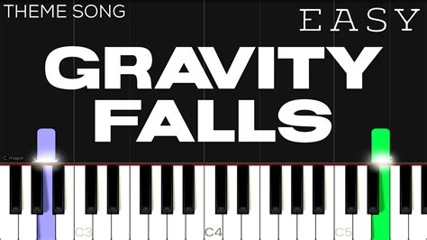 Gravity Falls Theme | EASY Piano Tutorial Acordes - Chordify