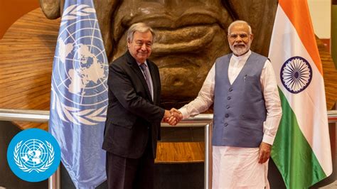 India Visit Un Chief And Modi Launch Of Lifestyles For The Environment