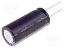 Capacitor electrolytic low ESR THT 100uF 63VDC Ø10x12 5mm 0 61