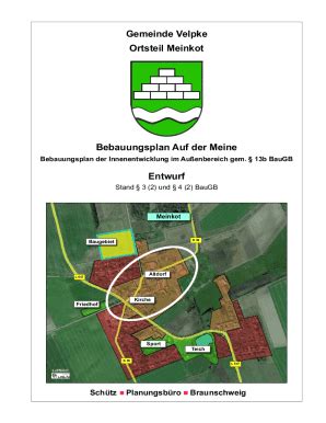 Ausfüllbar Online Bebauungsplan Auf der Meine Fax Email Drucken - pdfFiller 