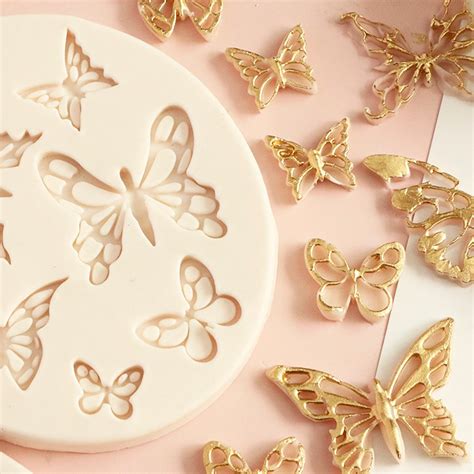 Butterfly Silicone Moldfondant Butterflies Silicone Etsy