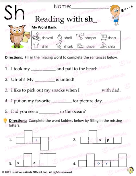 Sh Worksheets Grade 2