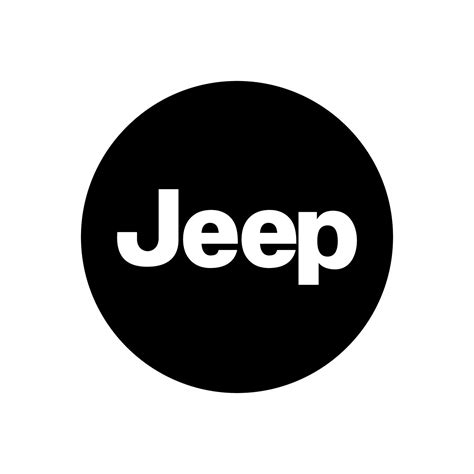 Jeep logo black and white Vector 25270617 Vector Art at Vecteezy