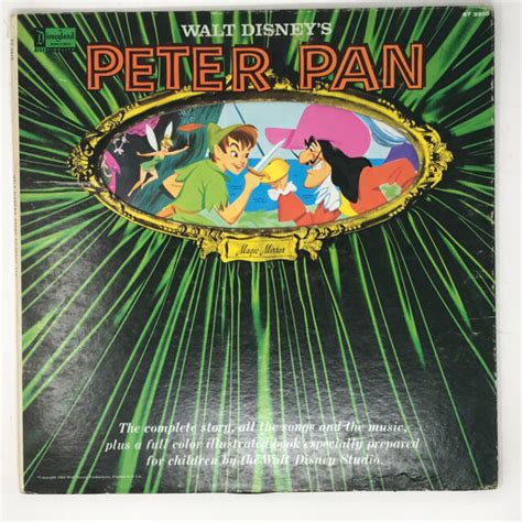 Walt Disney S Story Songs From Peter Pan LP Vinyl Record Original