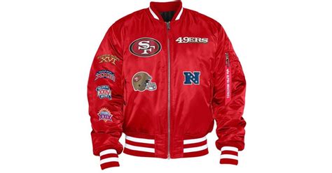 Alpha Industries San Francisco 49ers X Alpha X New Era Ma 1 Bomber