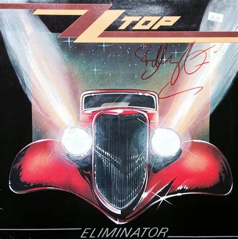 ZZ Top Billy Gibbons Hand Signed Eliminator LP