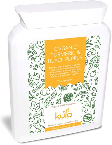 Organic Turmeric and Black Pepper - Kula Nutrition