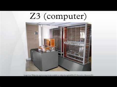 Z3 (computer) - YouTube