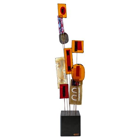 Machine Age Modernist Lucite Kinetic Sculpture with Moving Gears For ...