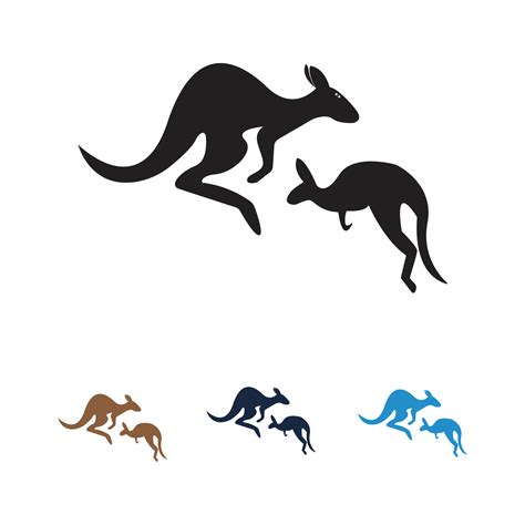 kangaroo vector logo 6245567 Vector Art at Vecteezy