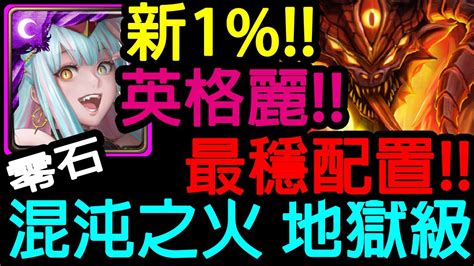 【神魔之塔】新1大獎英格麗 零石通關 最穩配置【烙骨之罪 地獄級】【混沌之火地獄級】【johnson遊戲世界】 Youtube