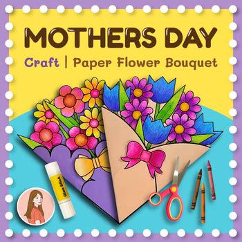 Mothers day Craft | Paper Flower Bouquet | Spring Bulletin Board by ...