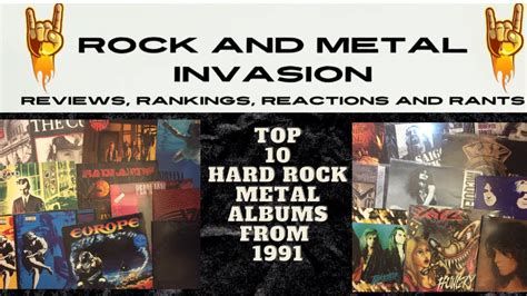 Top 10 Hard Rock Metal Albums From 1991 Lots Of Honorable Mentions