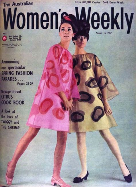 The Swinging Sixties — Fashion For The Australian Womens Weekly August Fashion Swinging