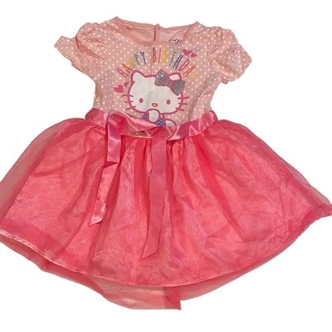 kitty dresses  kitty girls pink  happy birthday