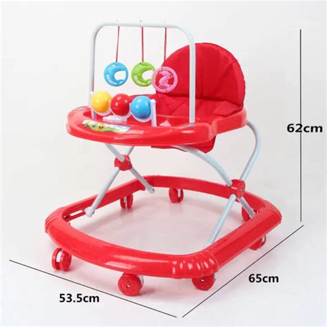 Round Baby toddler Walker Swivel Wheels Multifunction Blue Army Frame ...