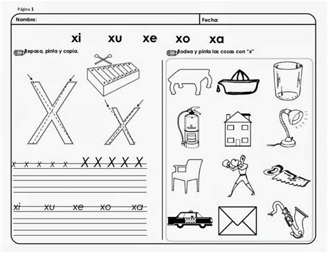 Palabras Con Xa Xe Xi Xo Xu Material Para Maestros Planeaciones