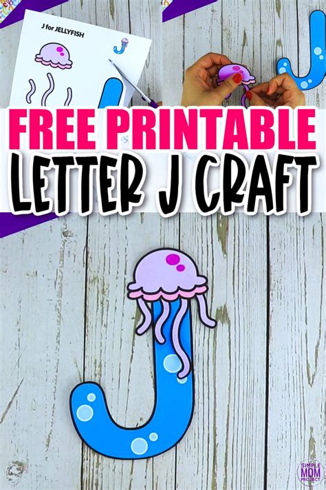 Free Printable Letter J Craft Template Simple Mom Project