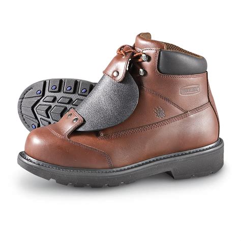 Men's Wolverine® Metatarsal Guard Steel Toe Boots, Brown - 183185, Work ...