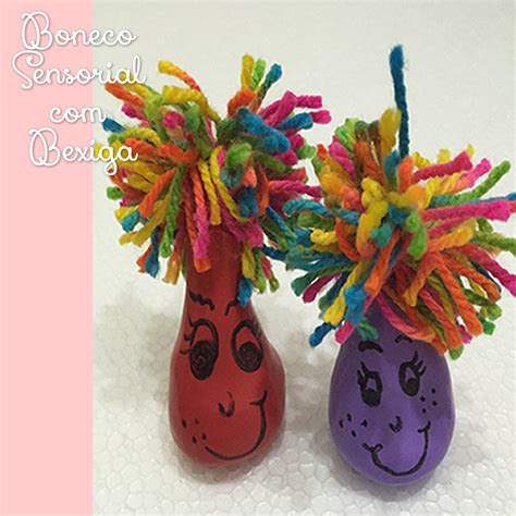 Boneco De Bexiga - Boneco sensorial com bexiga - Diy Artes e Mimos