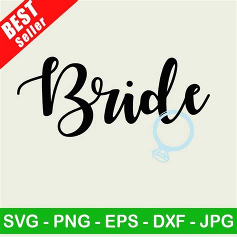 Bride Diamond Engagement Ring SVG Diamond Ring SVG Bride Engagement