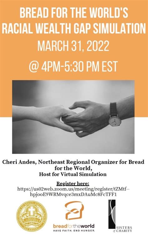 Racial Wealth Gap Simulation On March 31 Sisters Of Charity Of New York