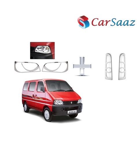 Buy Carsaaz Head Light Tail Light Molding Chrome Combo For Maruti