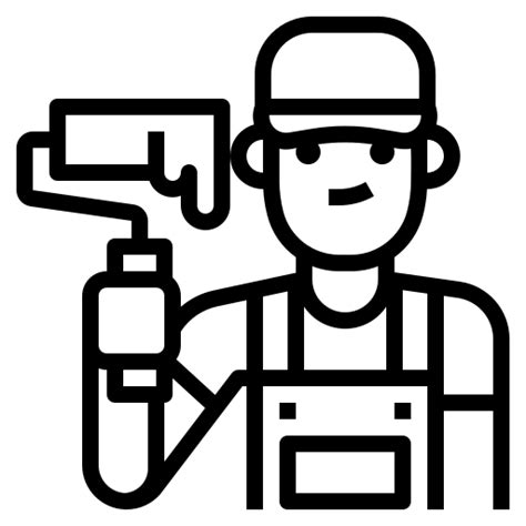 painter aphiradee monkik lineal icon