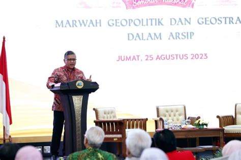 Hasto Dokumen Di Arsip Nasional Jadi Inspirasi Hadapi Masa Depan