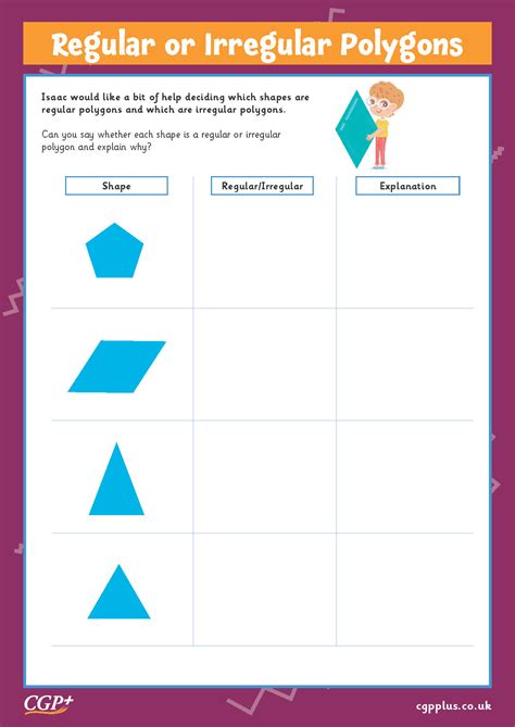 Regular Or Irregular Polygons Year 5 Cgp Plus Worksheets Library