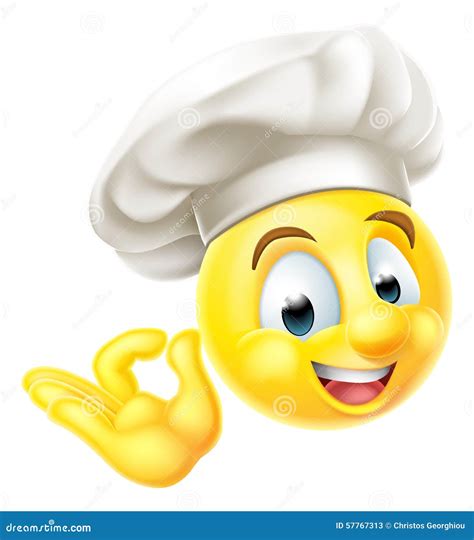 Cuisinier Emoji Emoticon De Chef Illustration De Vecteur Illustration