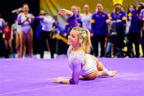 Olivia Dunne - Arkansas v LSU Gymnastics Meet in Baton Rouge 02/02/2024 ...