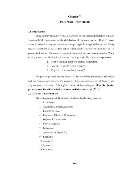 Pdf Chapter Patterns Of Distribution Shodhgangashodhganga