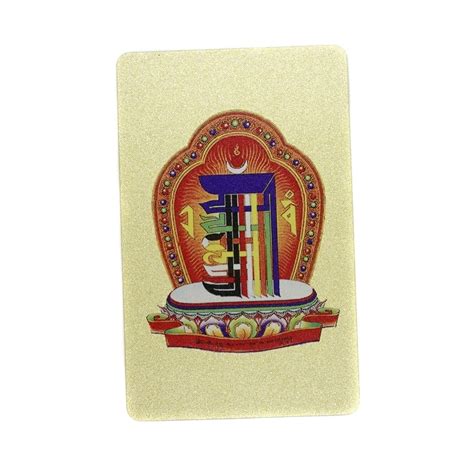 Card Feng Shui Din Plastic Amuleta Kalachakra Stupa Si Pagoda Celor 5