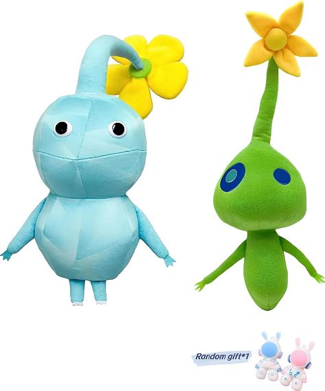 2023 Pikmin Plush Toy 8 Inch 2 Pcs Ice Pikmin Glow Pikmin