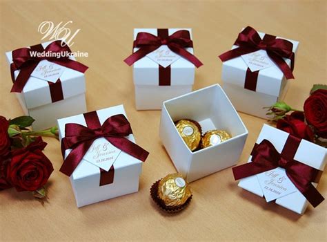 Elegant Wedding Bonbonniere Wedding Favor Boxes With Etsy