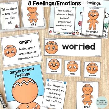 Gingerbread Man Feelings Emotions Activities For Language Therapy Freebie