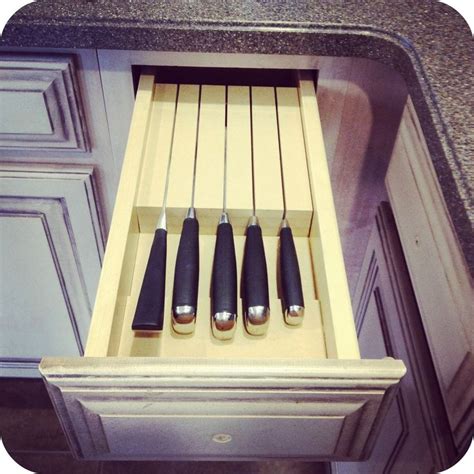 Knife drawer | Homemade drawers, Storage and organization, Home ...